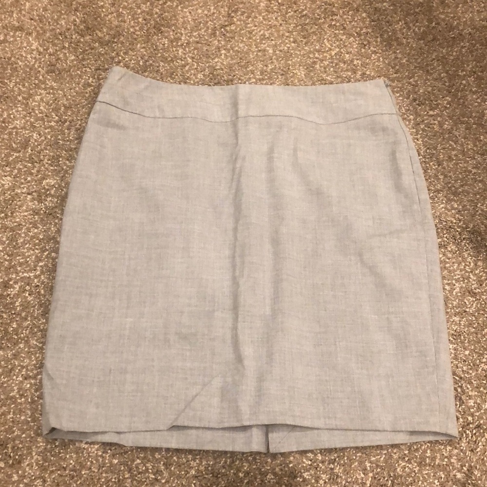 The Limited Light Gray Pencil Skirt